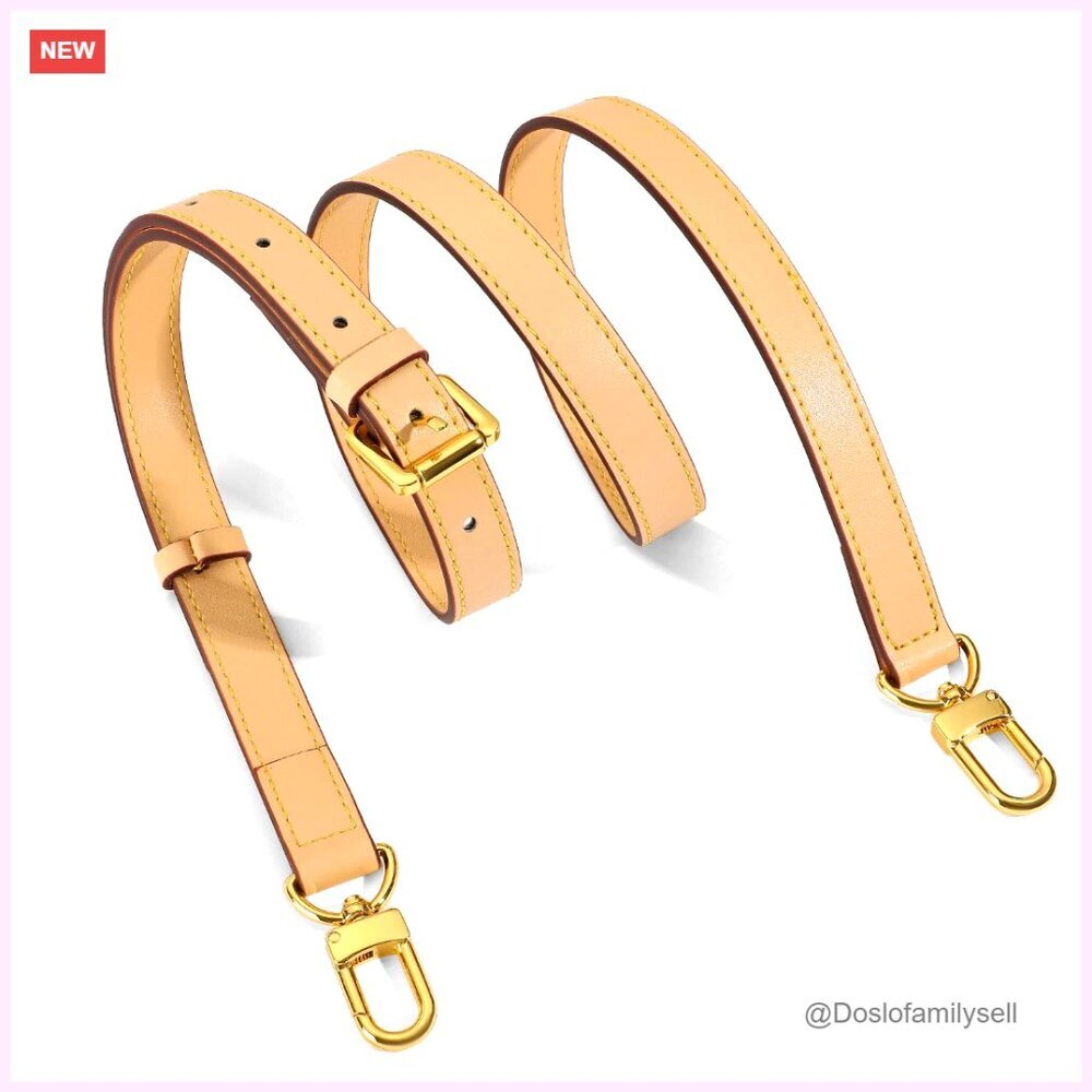 Adjustable Leather Shoulder Strap for Handbags, 43-52 Inch Length